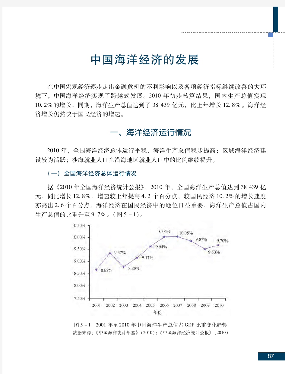 中国海洋经济发展概况