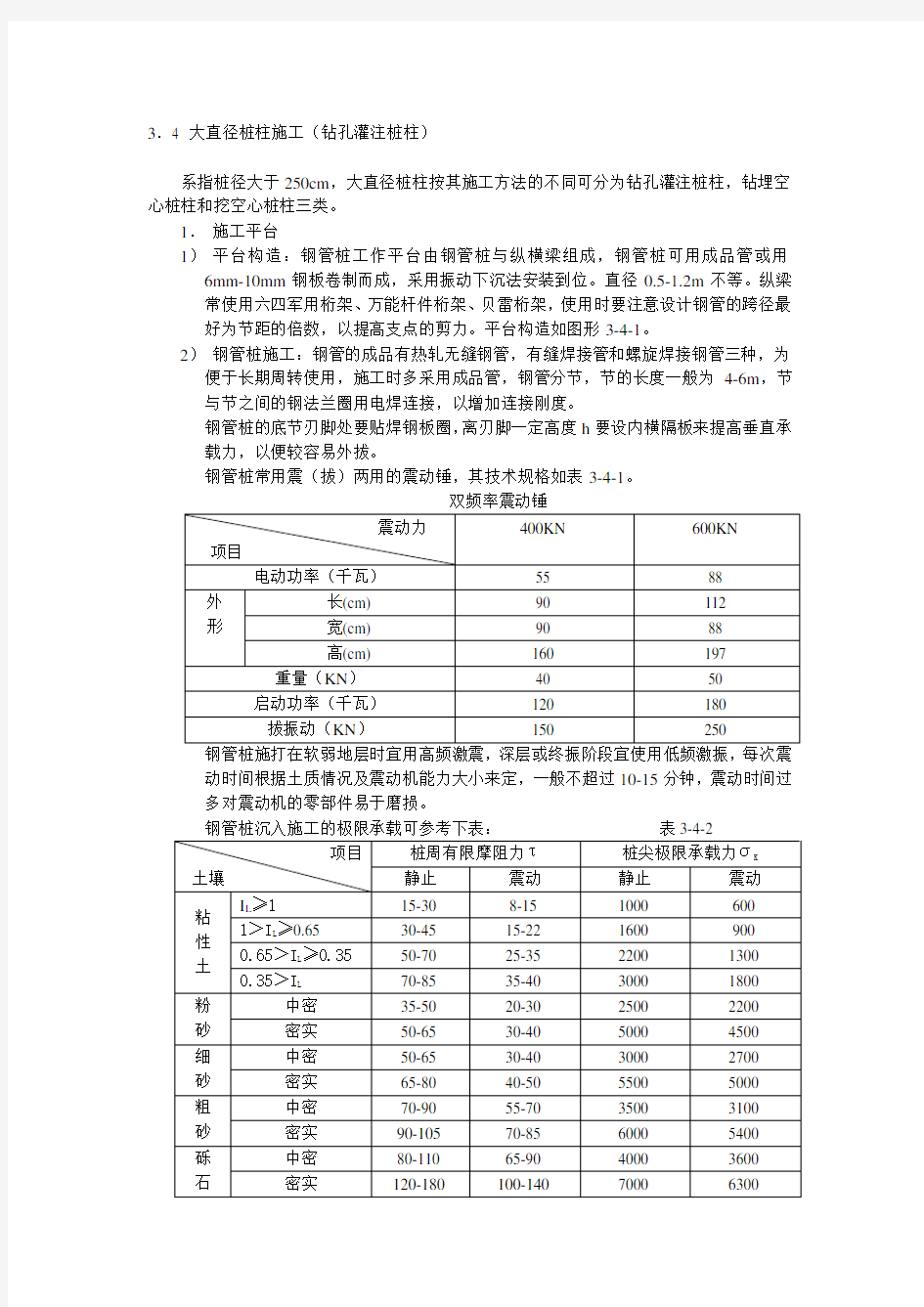 大直径钻孔桩基础施工工艺及方法