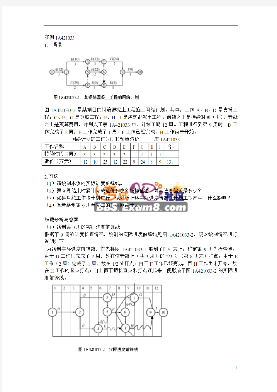 一建(建筑工程)案例分析-超经典--54页