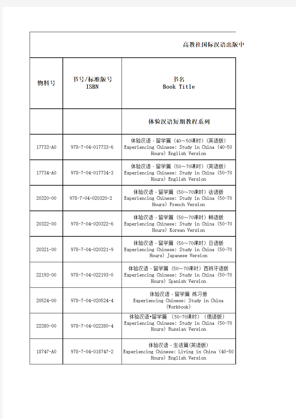 高等教育出版社对外汉语书目10.12.02-4