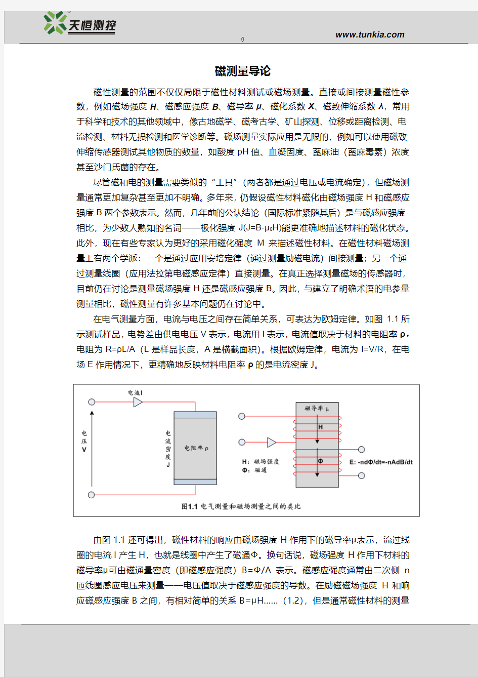 磁性材料测量(1)—磁测量导论