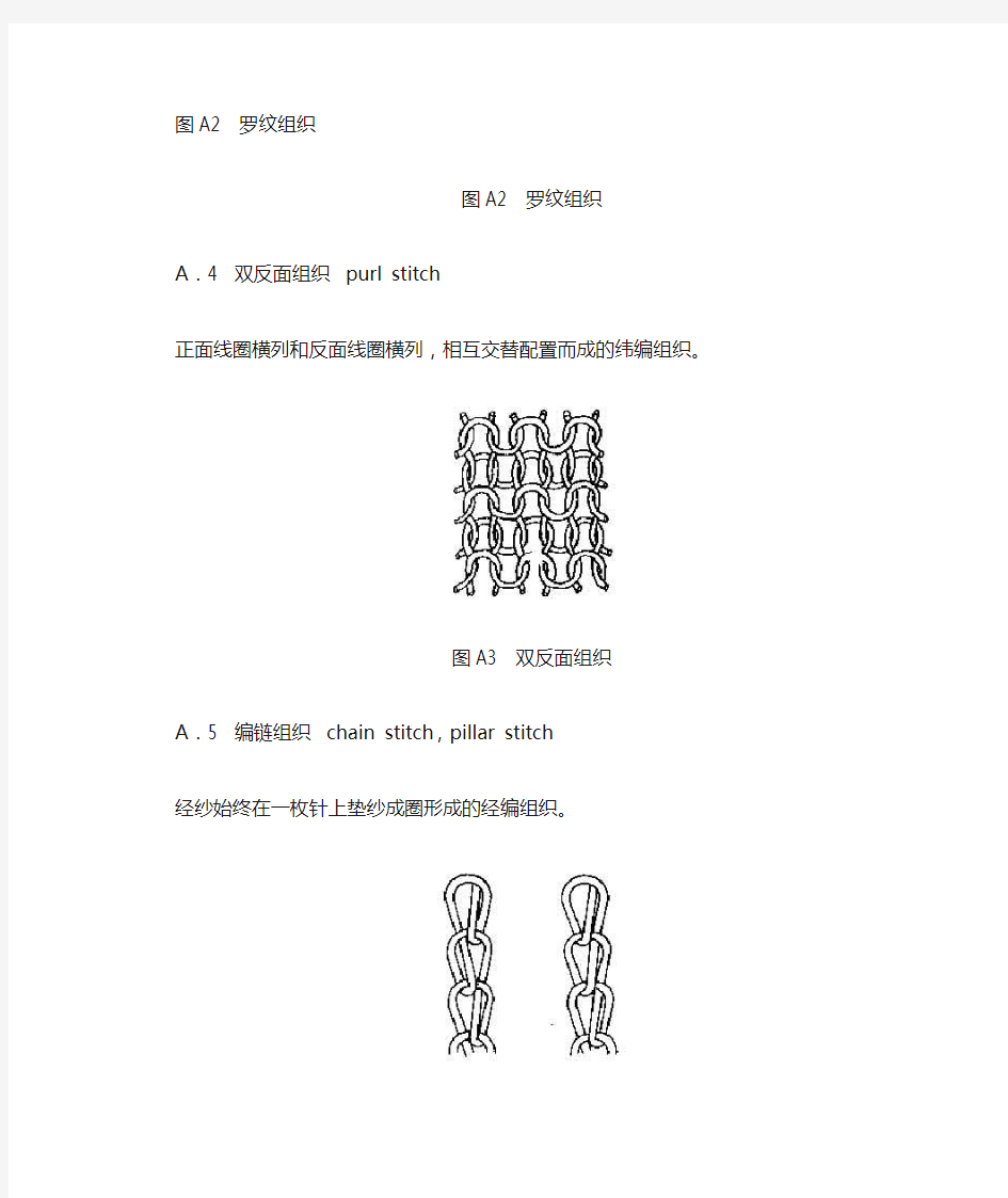 针织物组织大全