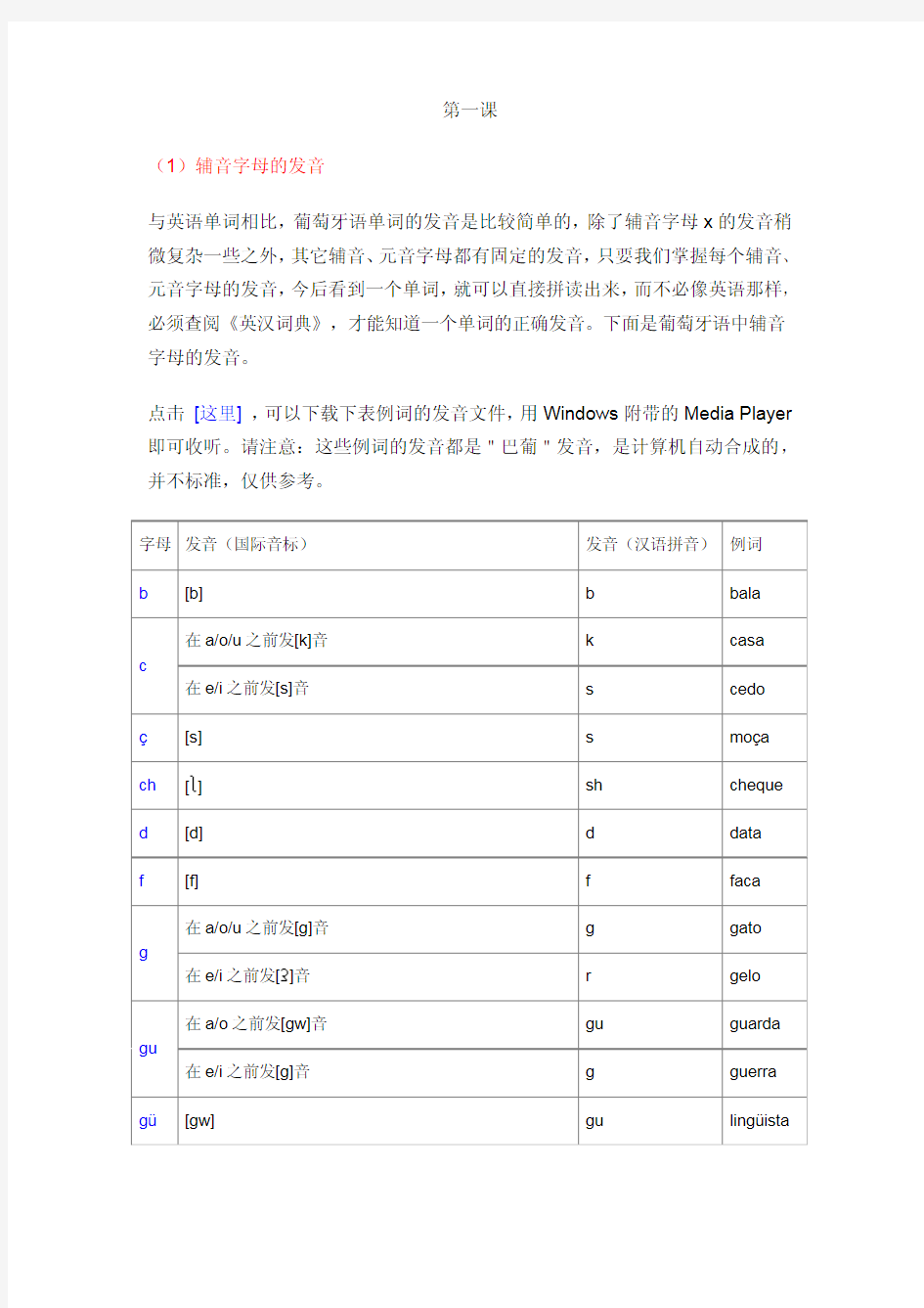 葡萄牙语入门[电子书]