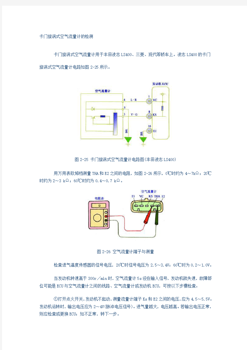 汽车传感器工作原理