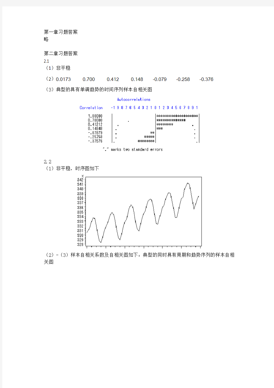 时间序列分析基于R——习题答案