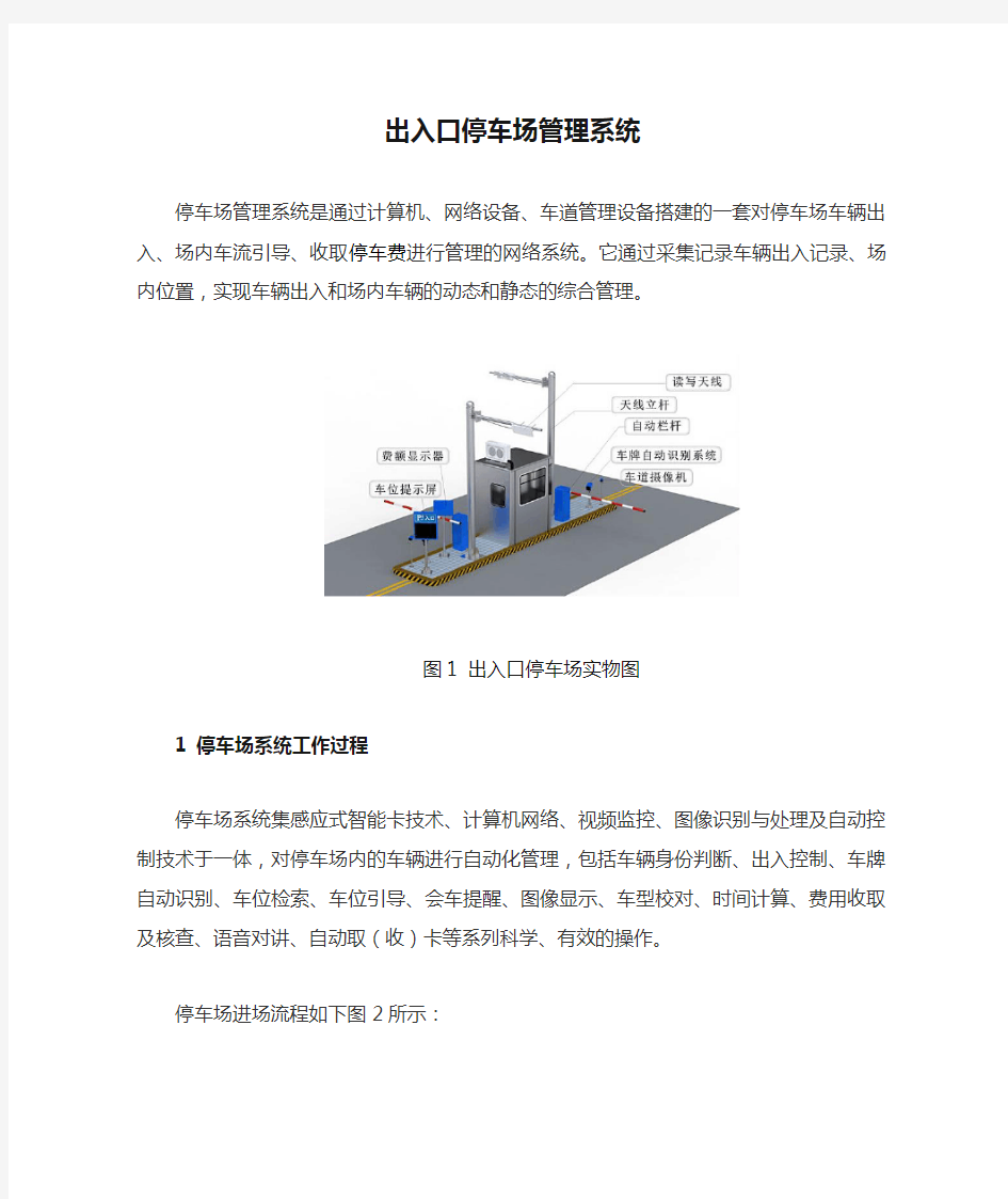 出入口停车场管理系统