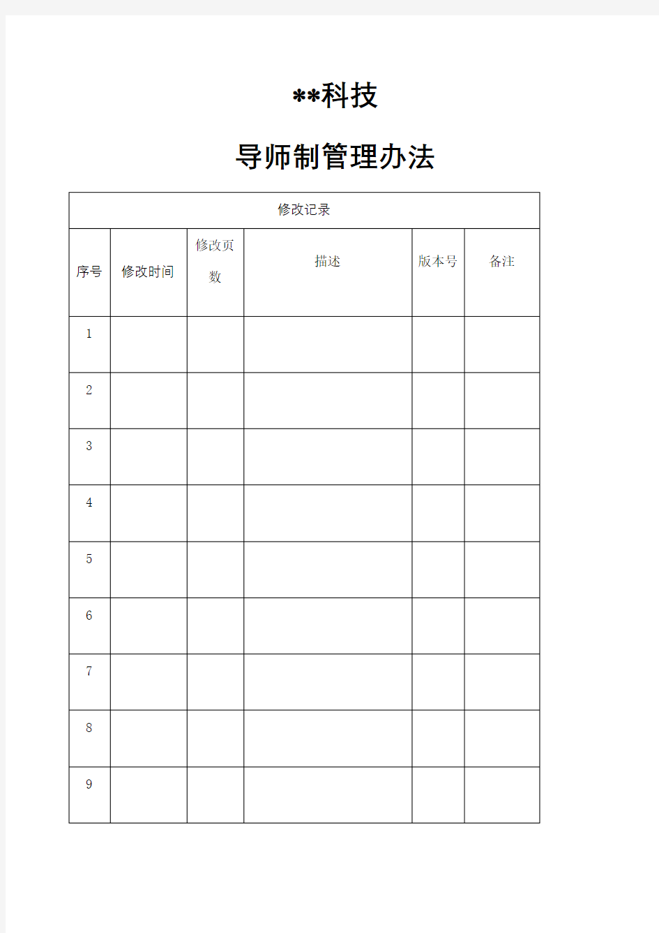 集团企业导师制管理规定