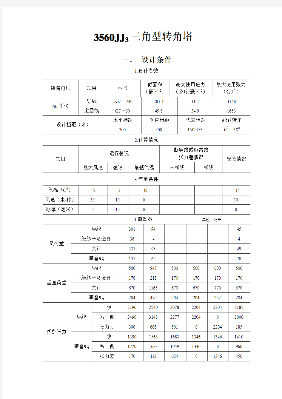 3560JJ3三角型转角塔