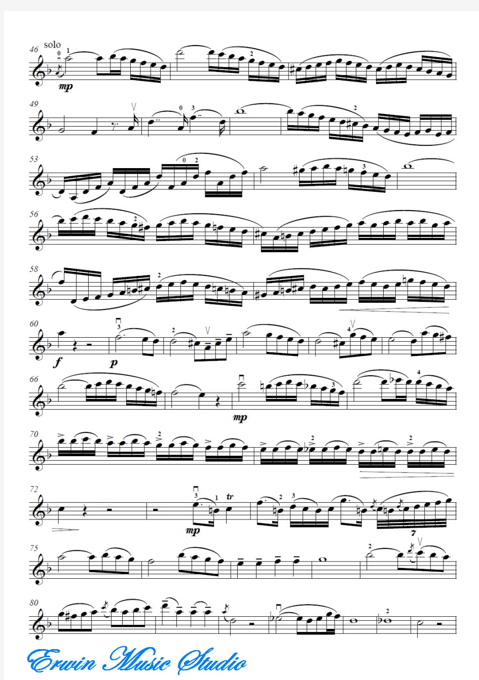 费利克斯·门德尔松《D小调小提琴协奏曲》小提琴曲谱+钢琴伴奏曲谱