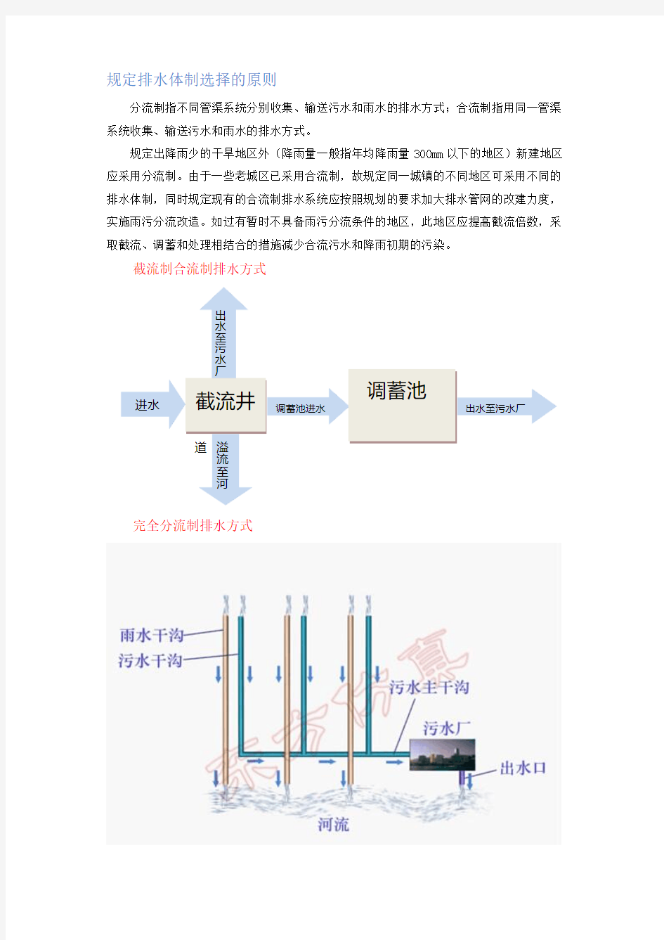 室外排水设计规范