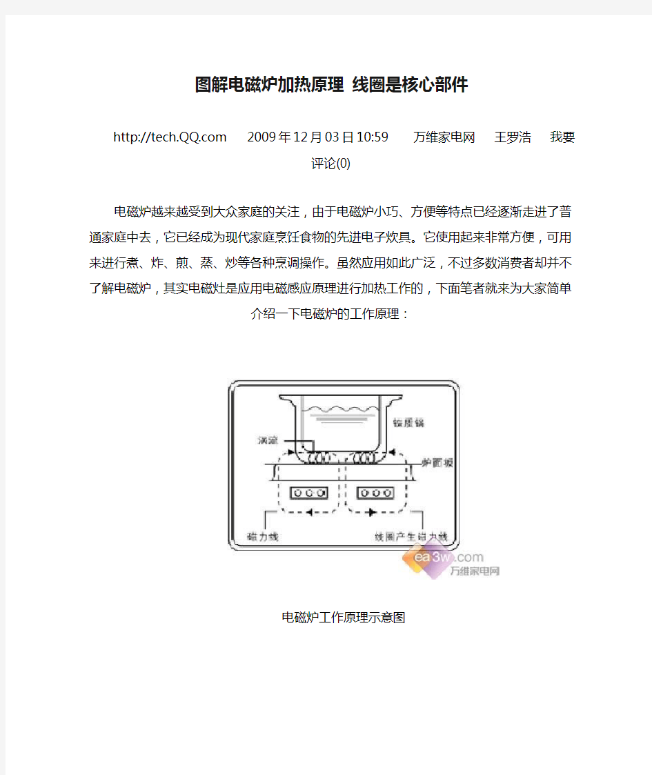 图解电磁炉加热原理 线圈是核心部件