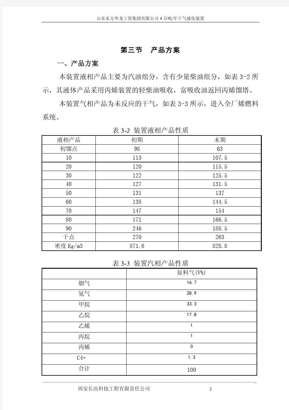 4万吨干气液化装置说明书