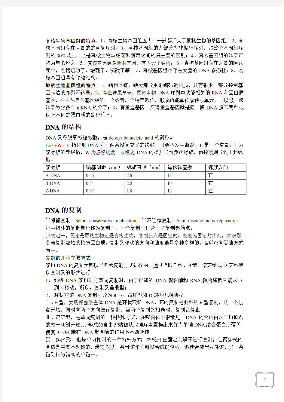 现代分子生物学总结(朱玉贤、最新版)