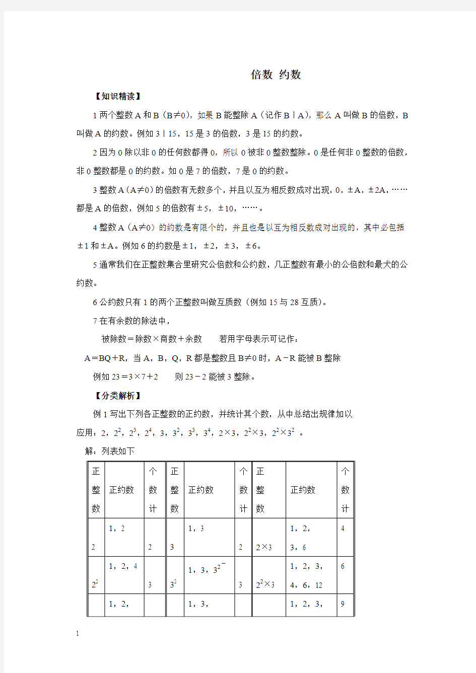 人教版数学七年级竞赛教程之倍数 约数附答案