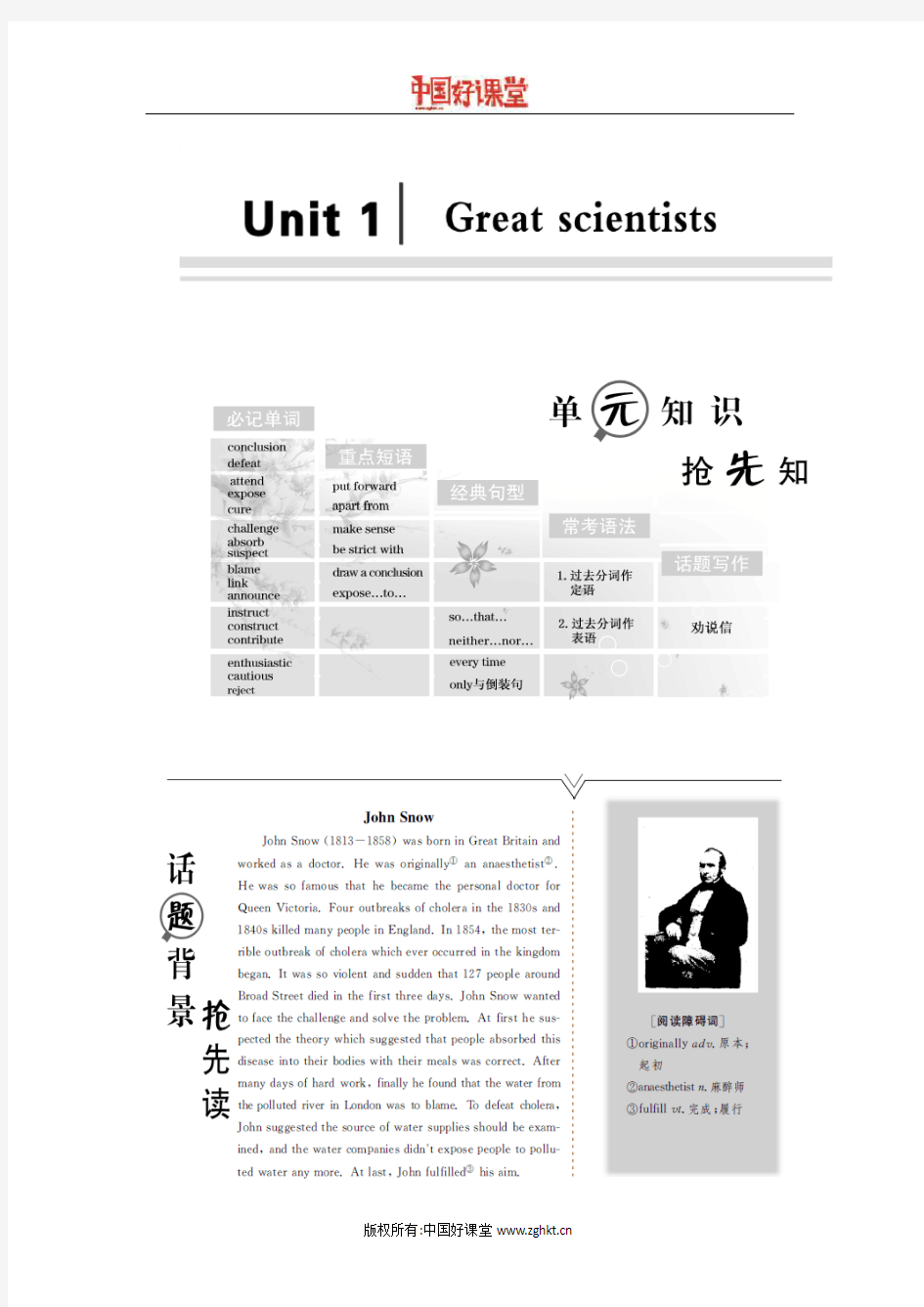 2016新课标创新人教英语    必修五 Unit 1 Section 1