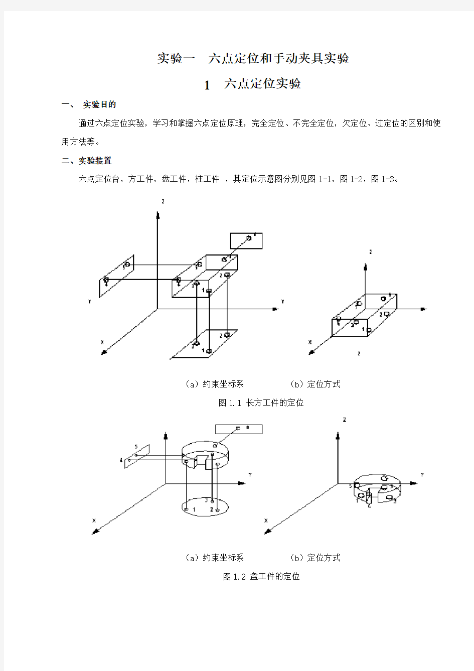 实验指导书内容-夹具实验部分