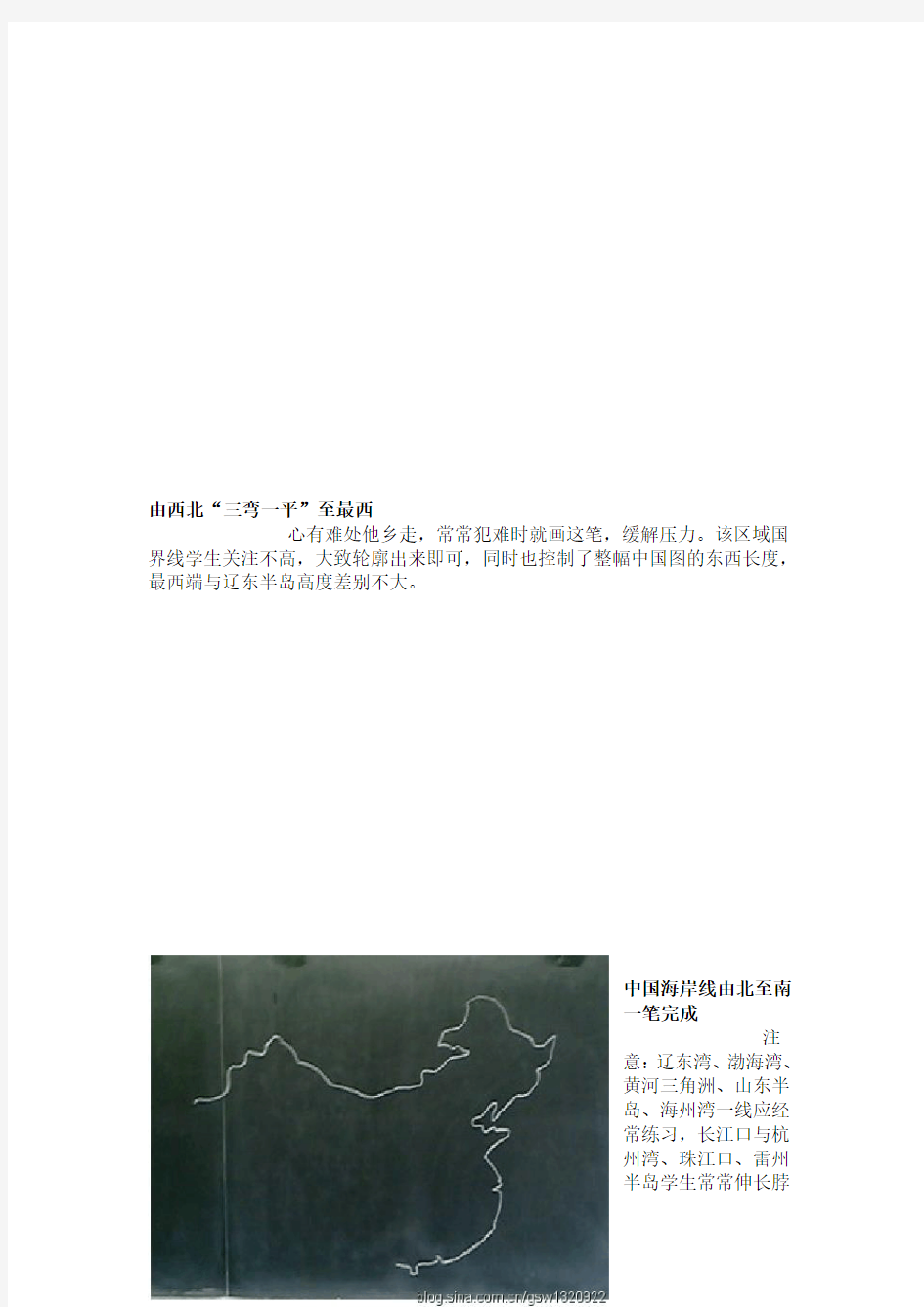中国地图画法和世界轮廓