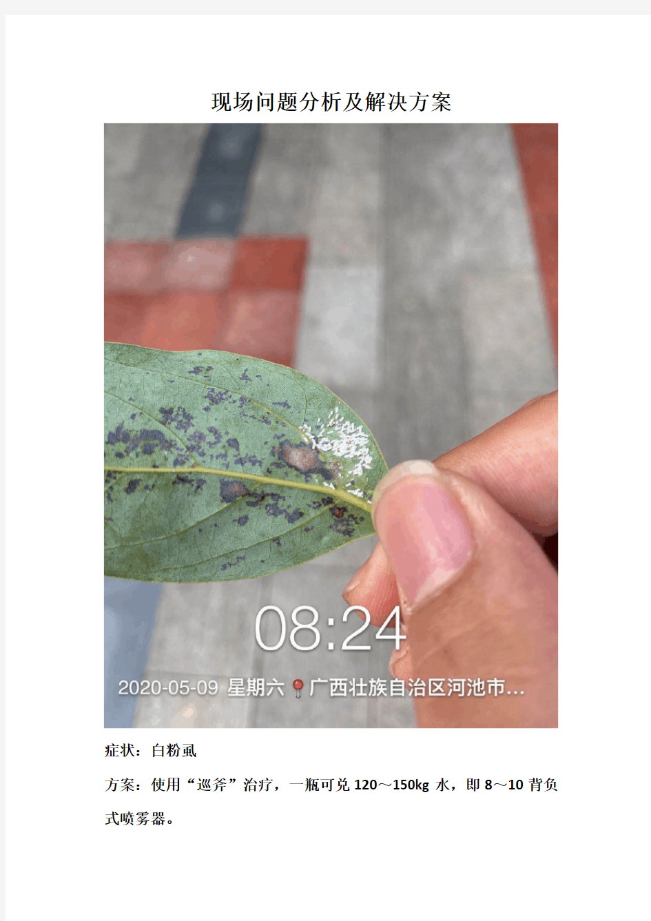 现场问题分析及解决方案