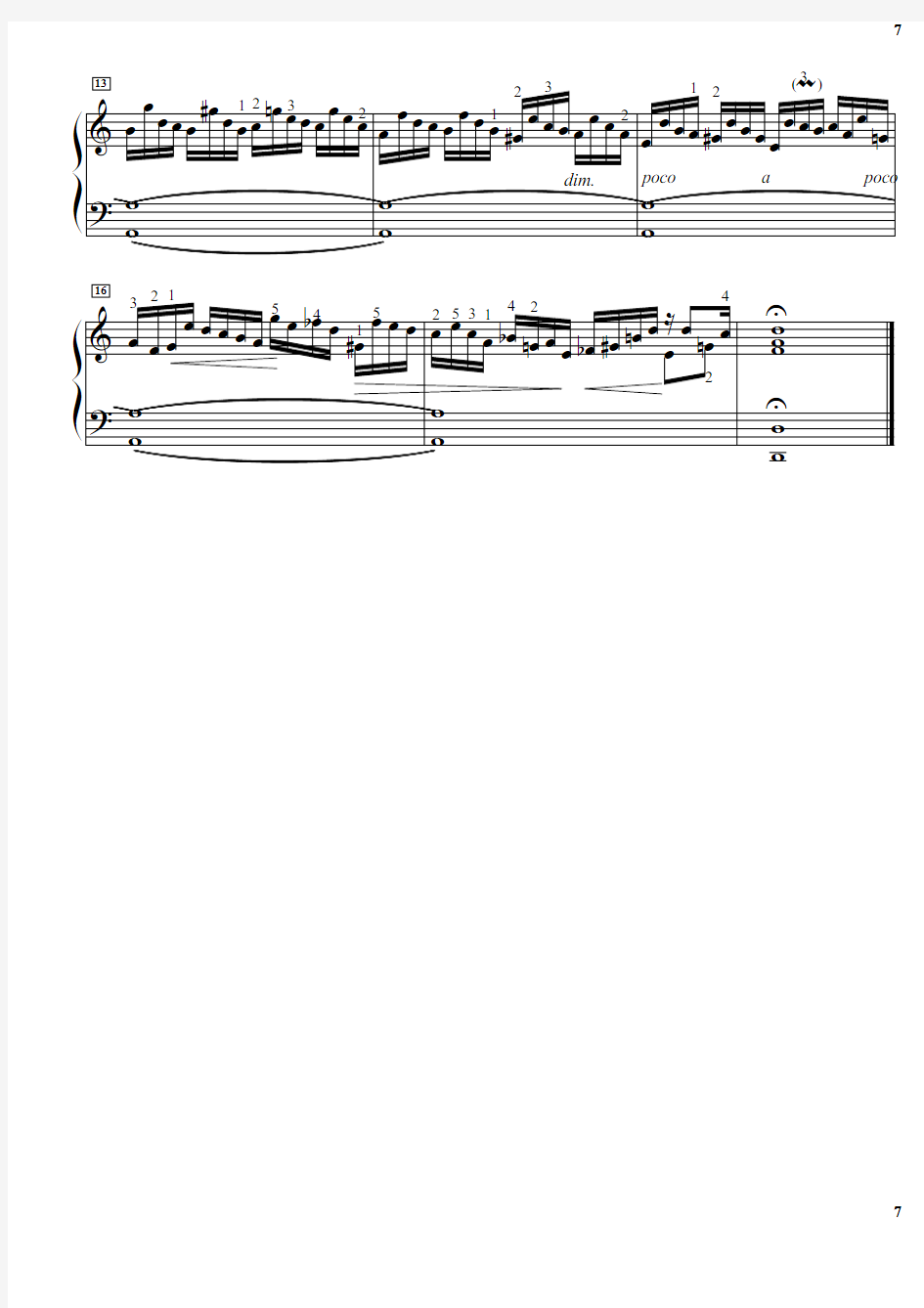 J.S.巴赫小前奏曲与赋格曲 1 钢琴谱 原版 正谱 五线谱