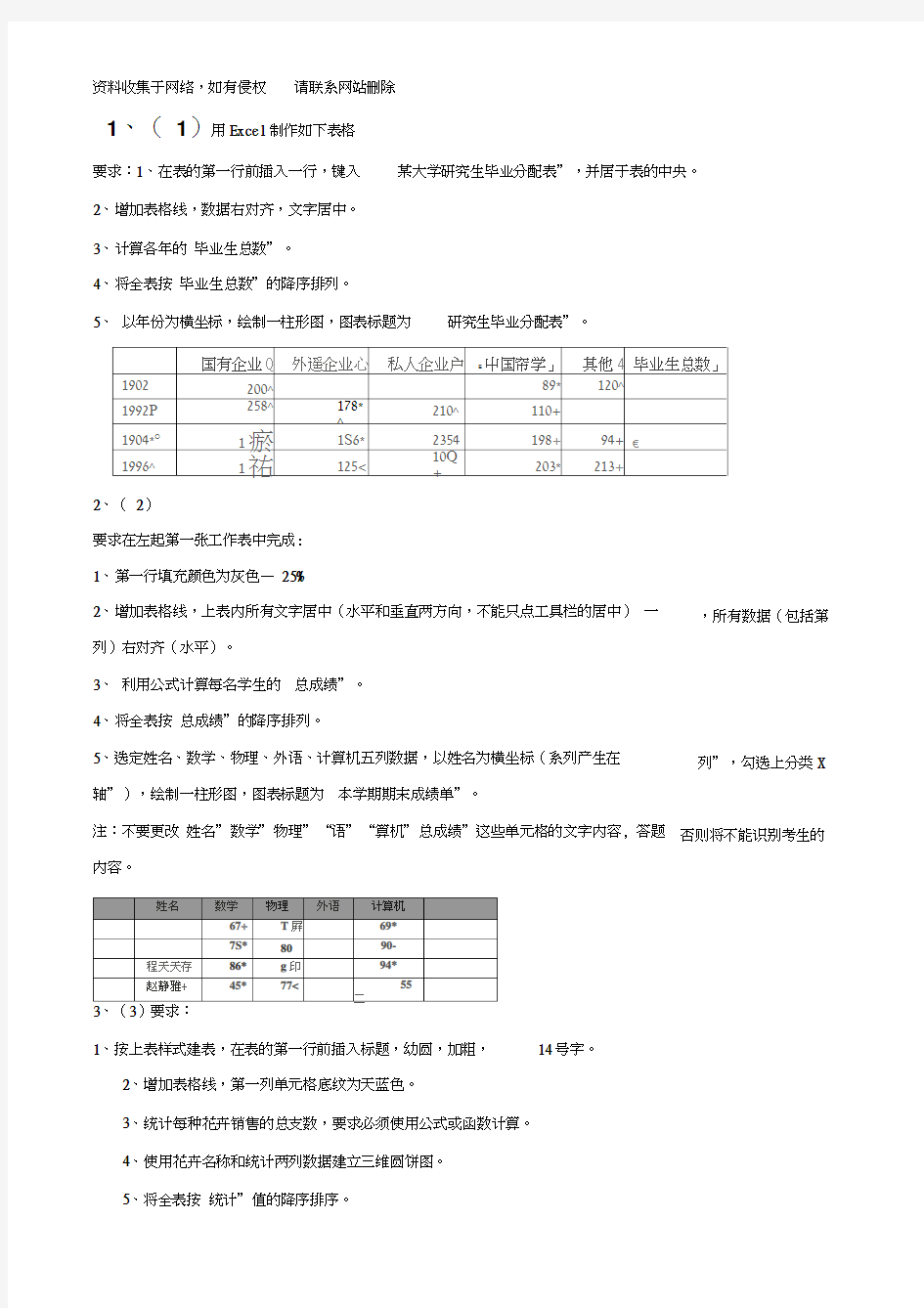 大学计算机基础操作题(1)