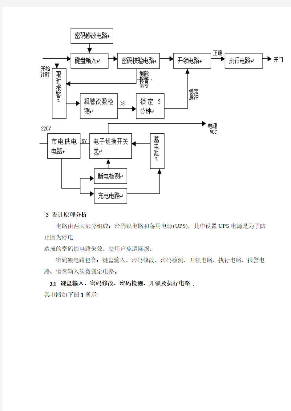 单片机毕业设计_数字密码锁设计