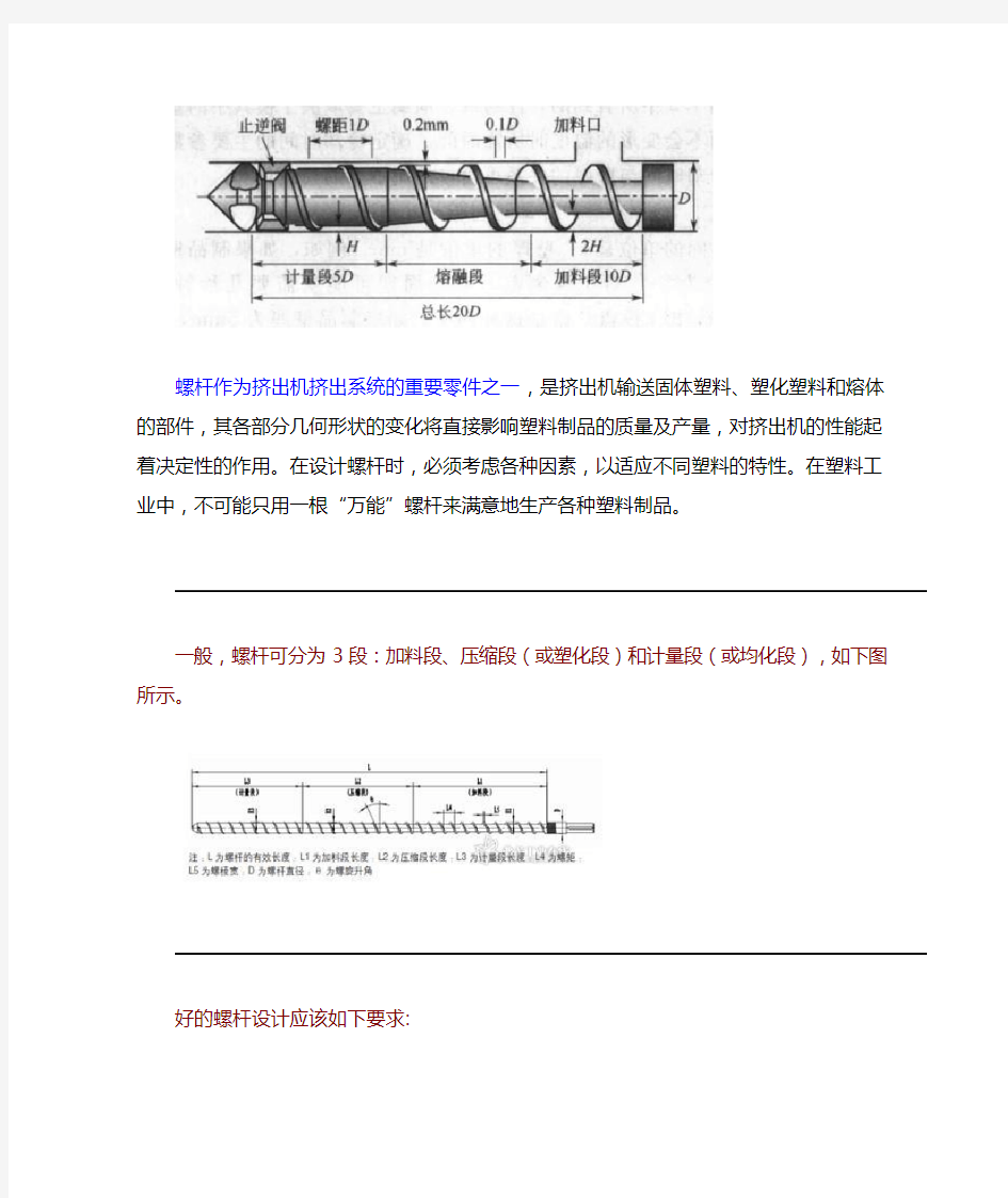 挤出机螺杆图纸展示