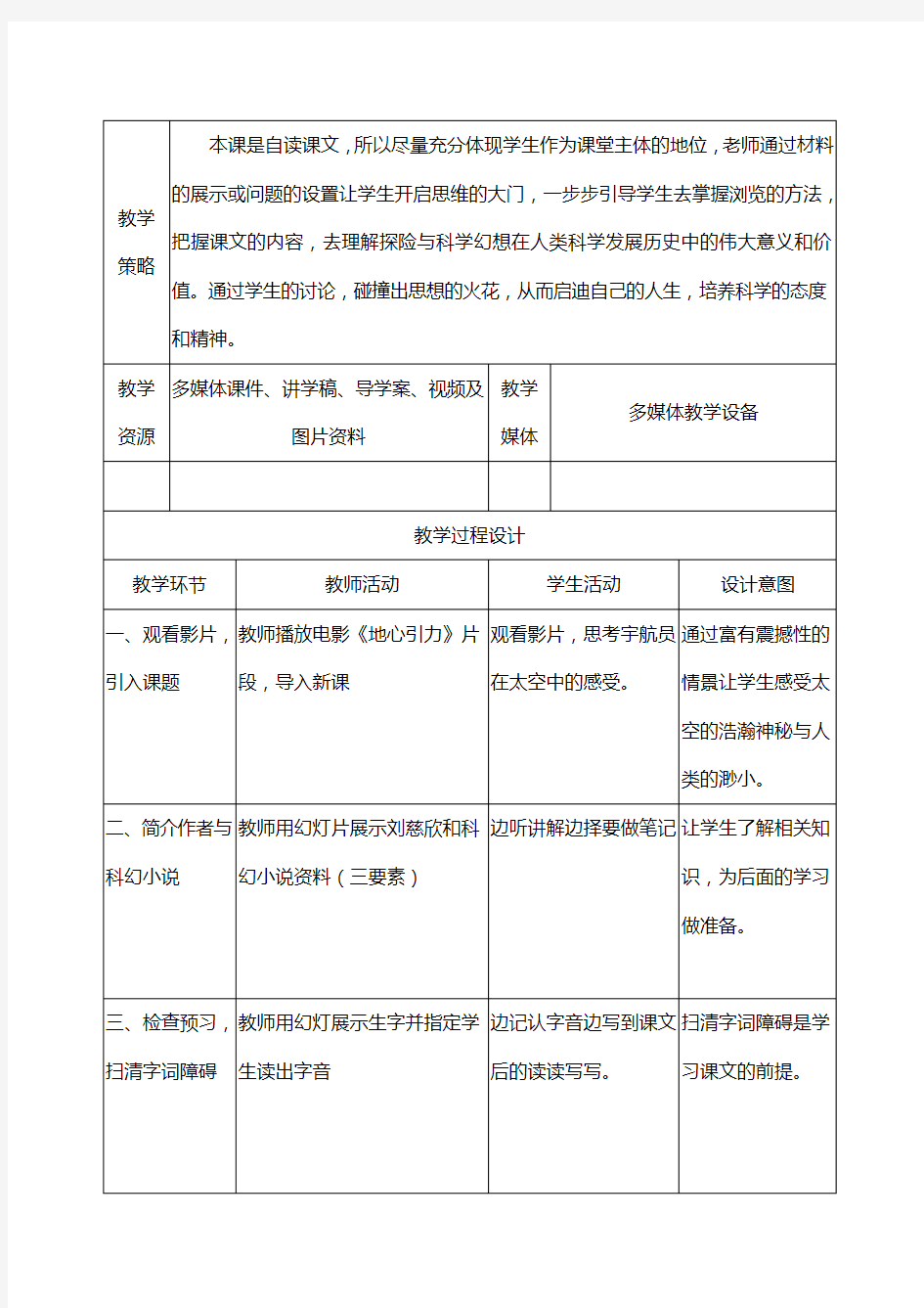 《带上她的眼睛》生本课堂展示课教学设计