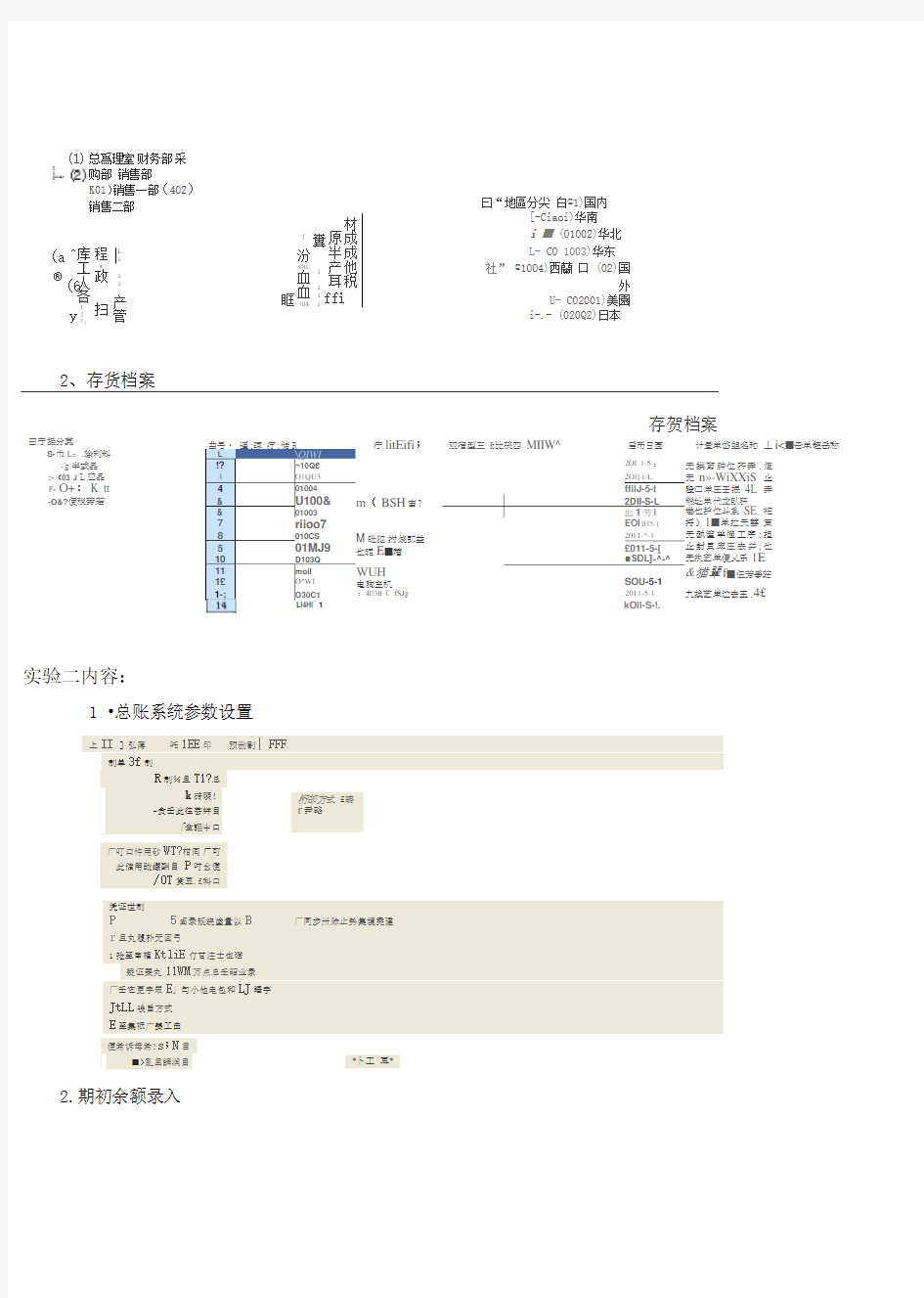 财务软件实验报告