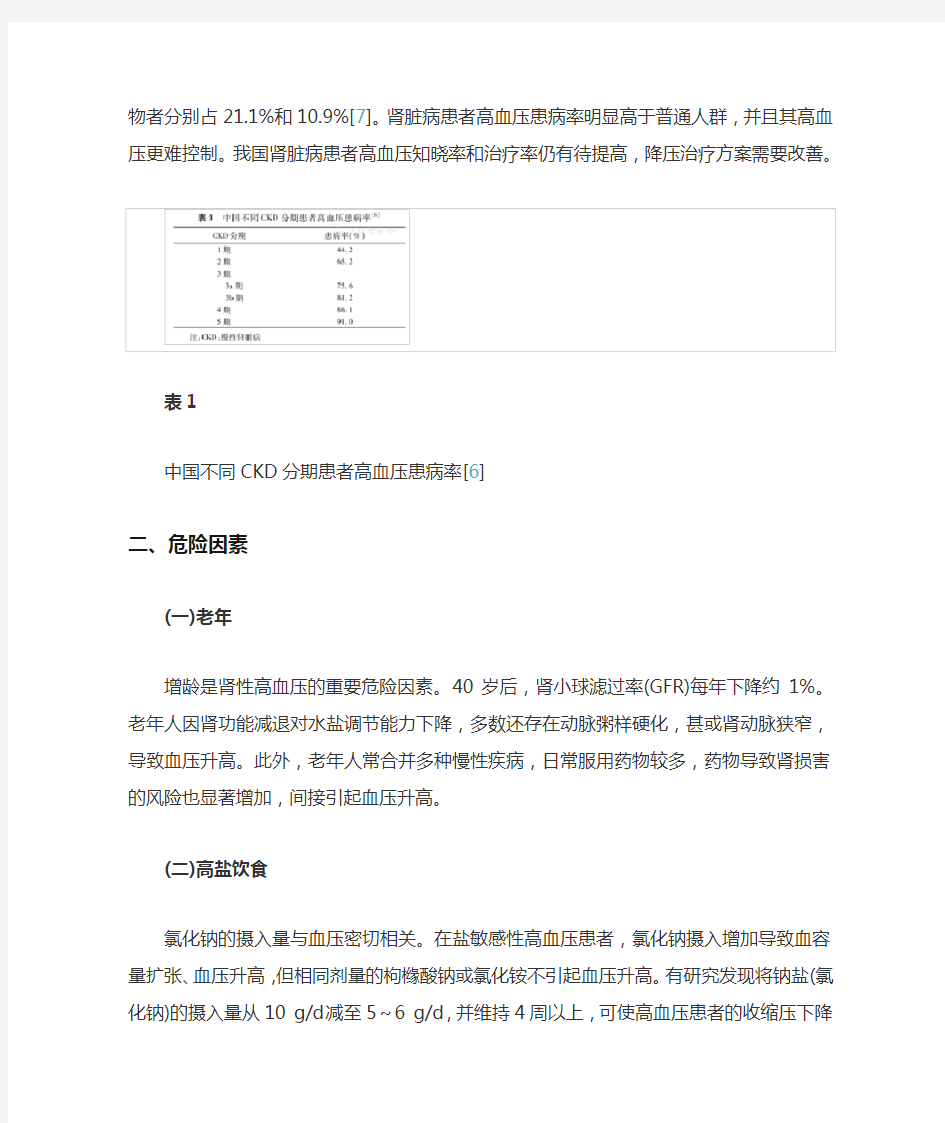 中国肾性高血压管理指南(全文)