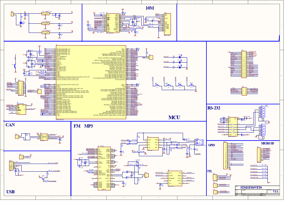 奋斗STM32开发板V3.1原理图