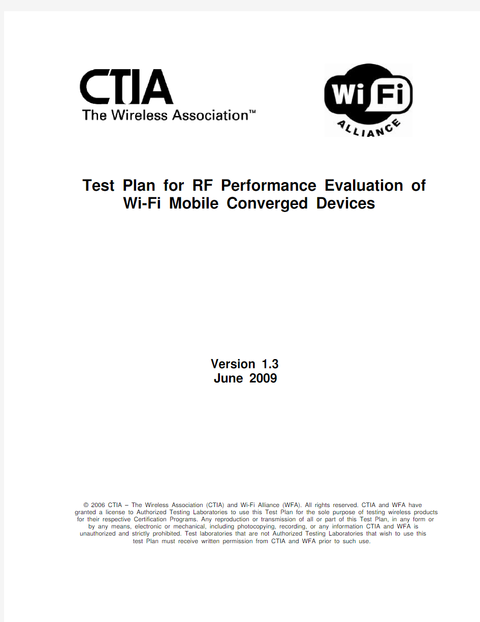 CTIA_Wi-Fi RF_Test_Plan_1.3