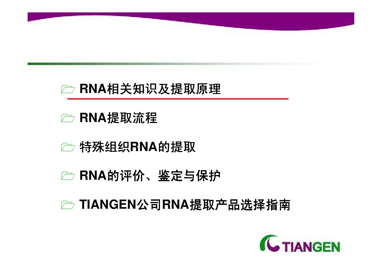 RNA提取 RT-PCR技术专题