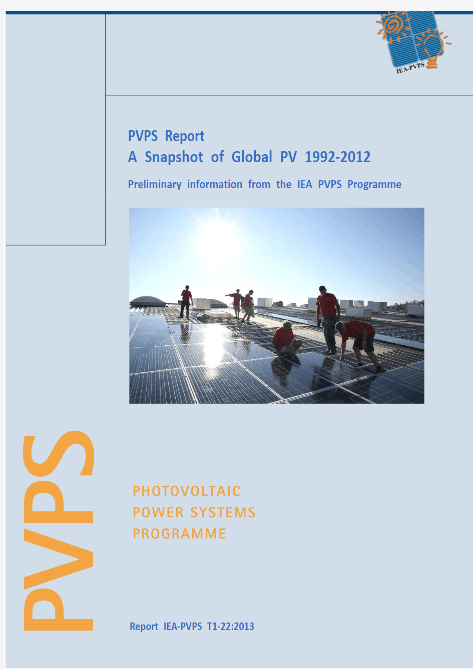 全球光伏系统发展报告1992-2012 (PVPS report--A Snapshot of Global PV 1992-2012)