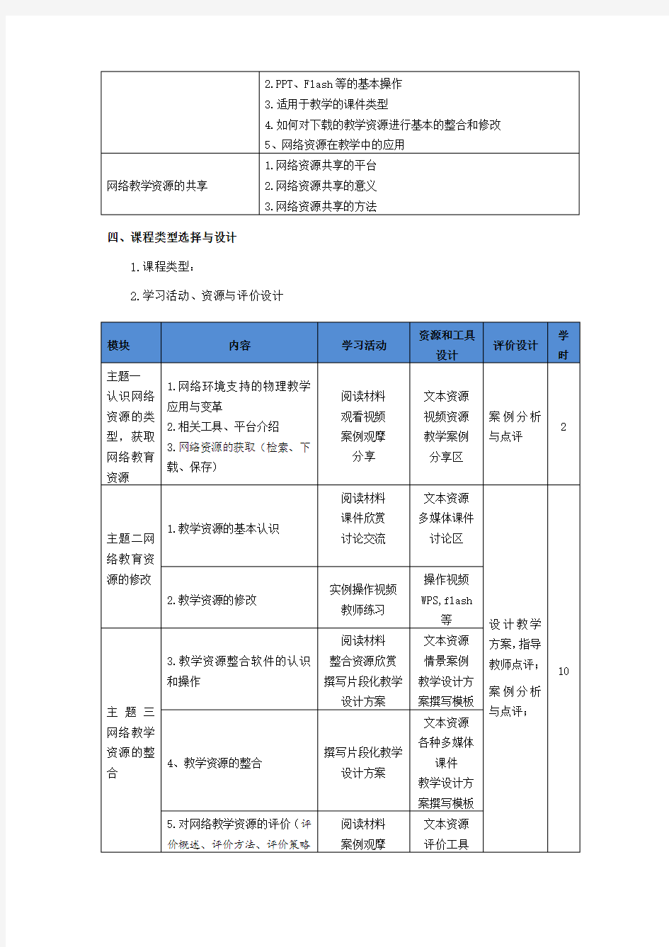 网络课程设计方案