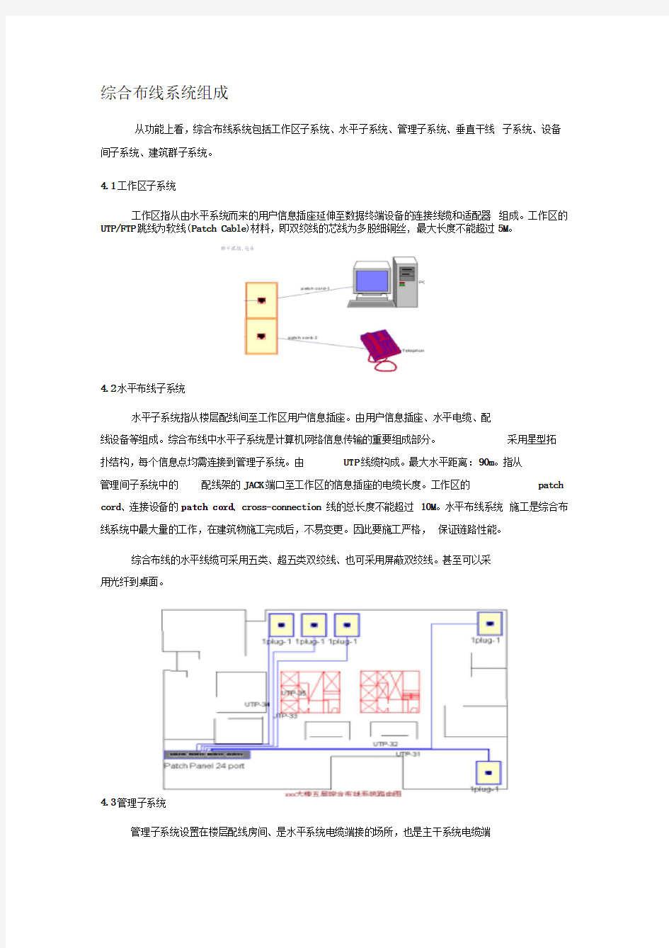 综合布线系统组成