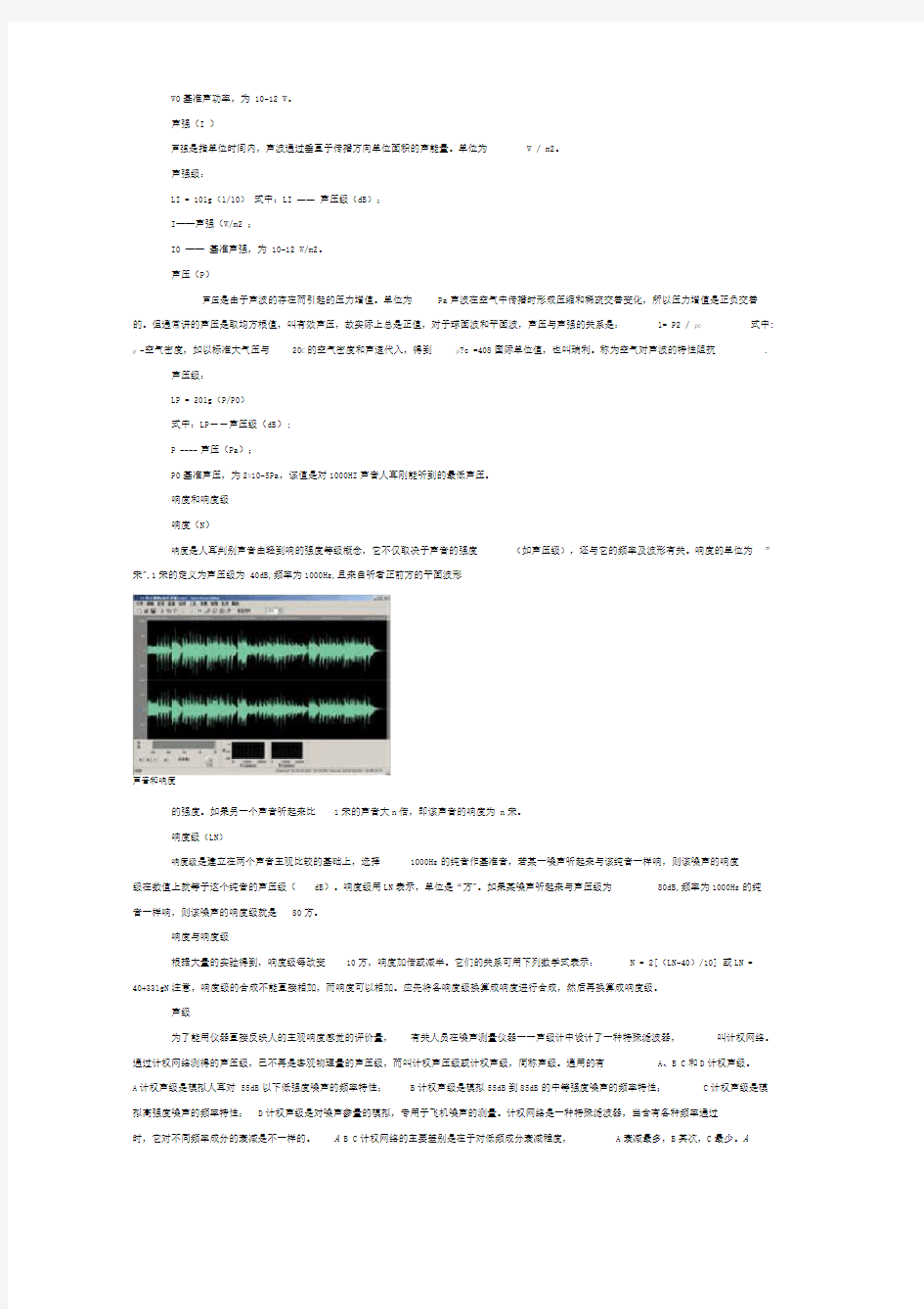 材料的吸声系数