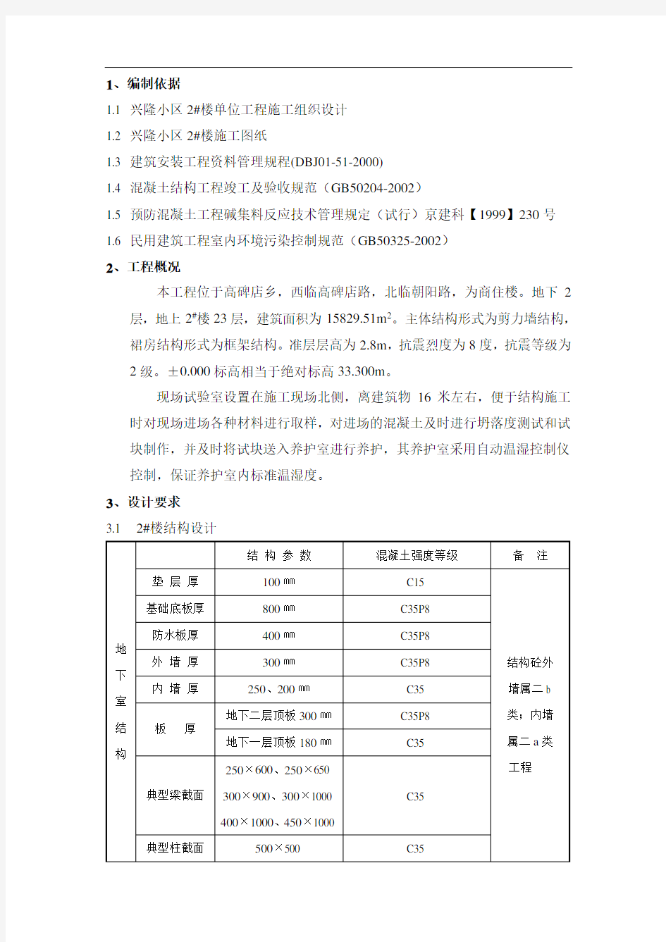 施工试验方案