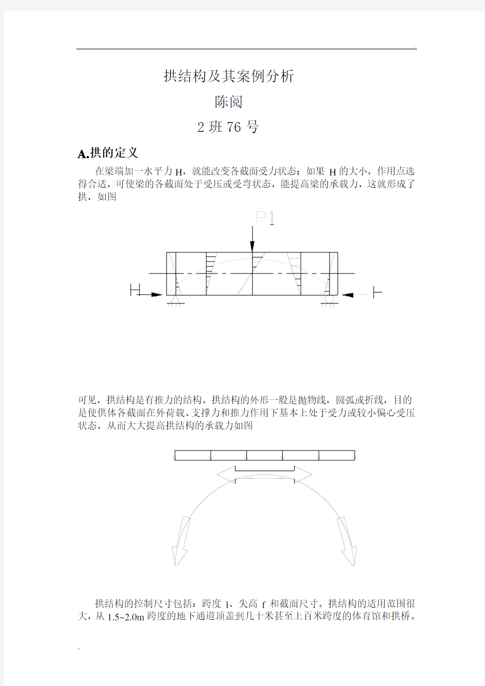 拱结构及其案例分析