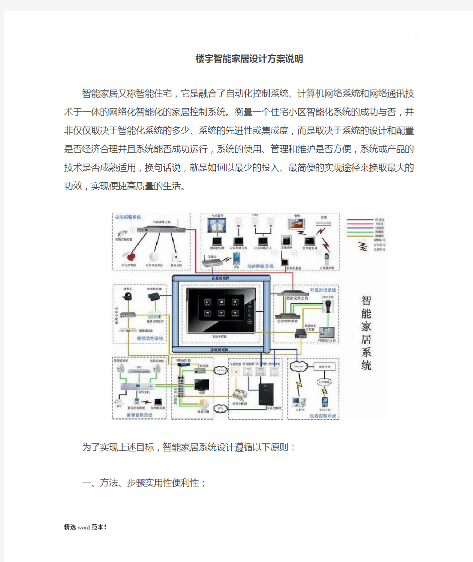 智能家居设计方案说明