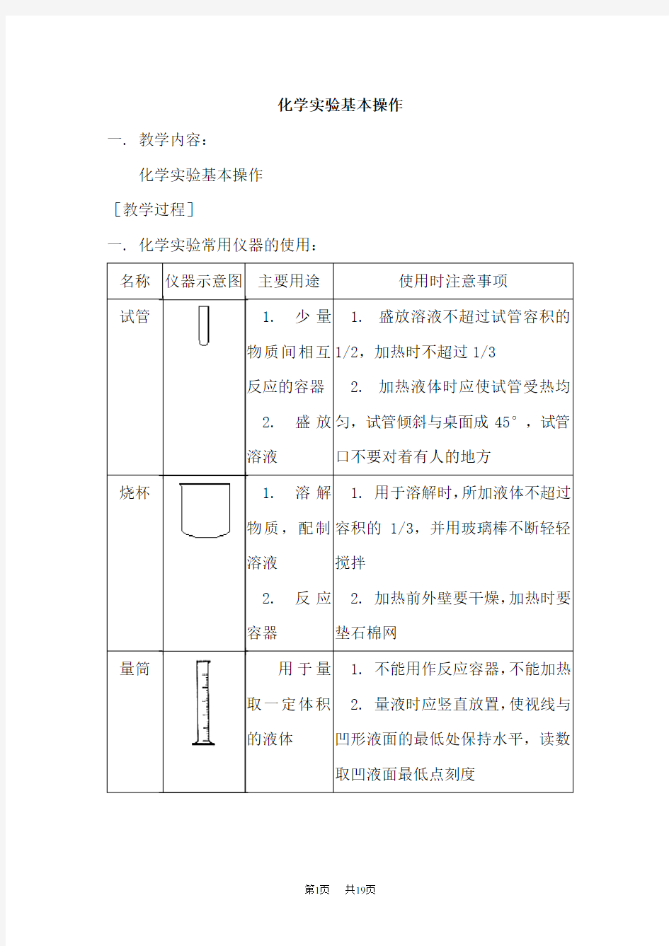 中考化学实验专题突破复习题6 