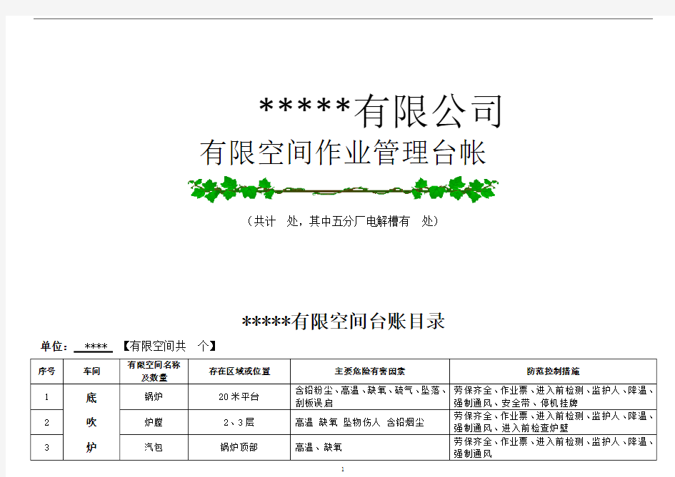 有限空间辨识台账.doc