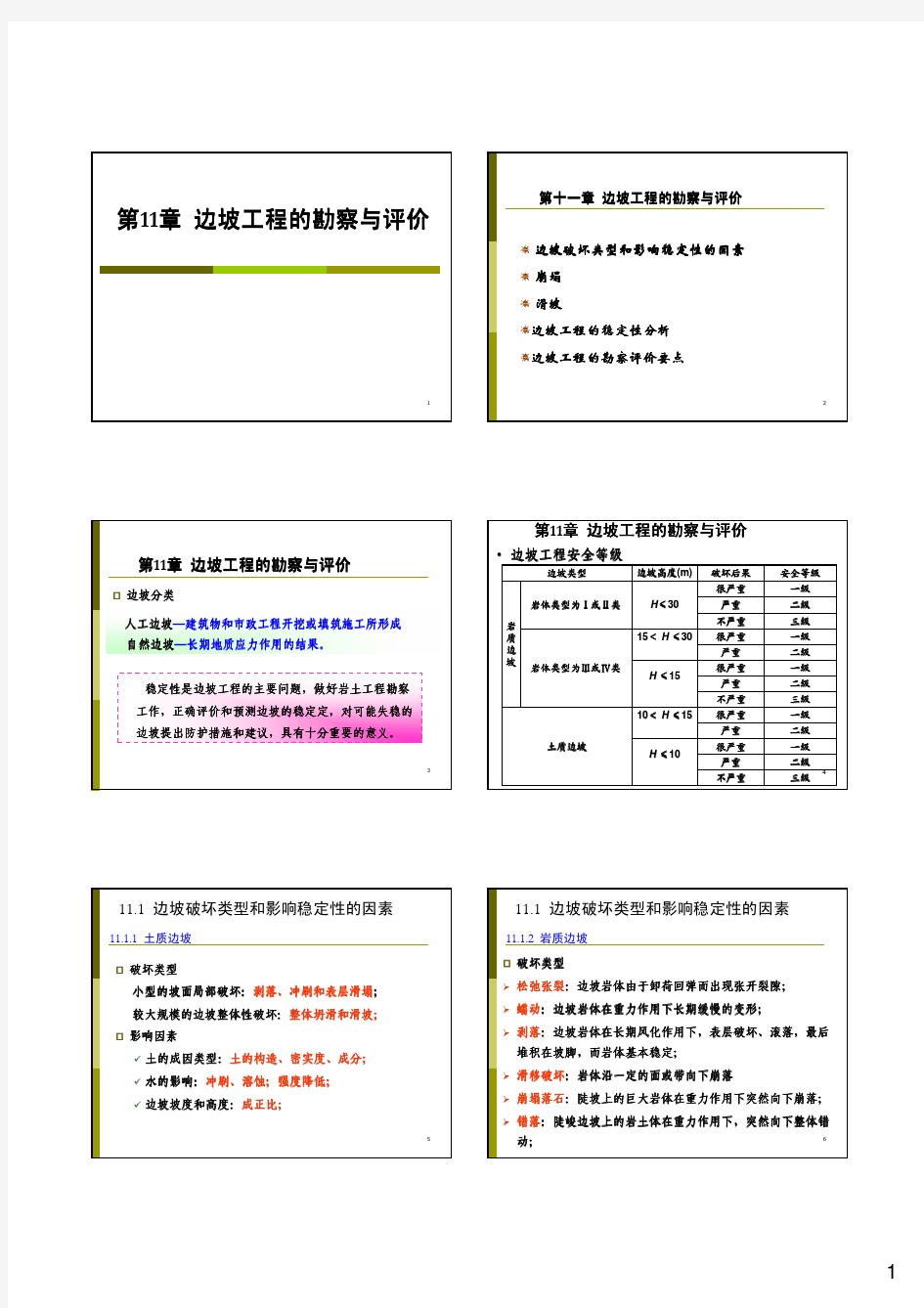 边坡工程的勘察与评价