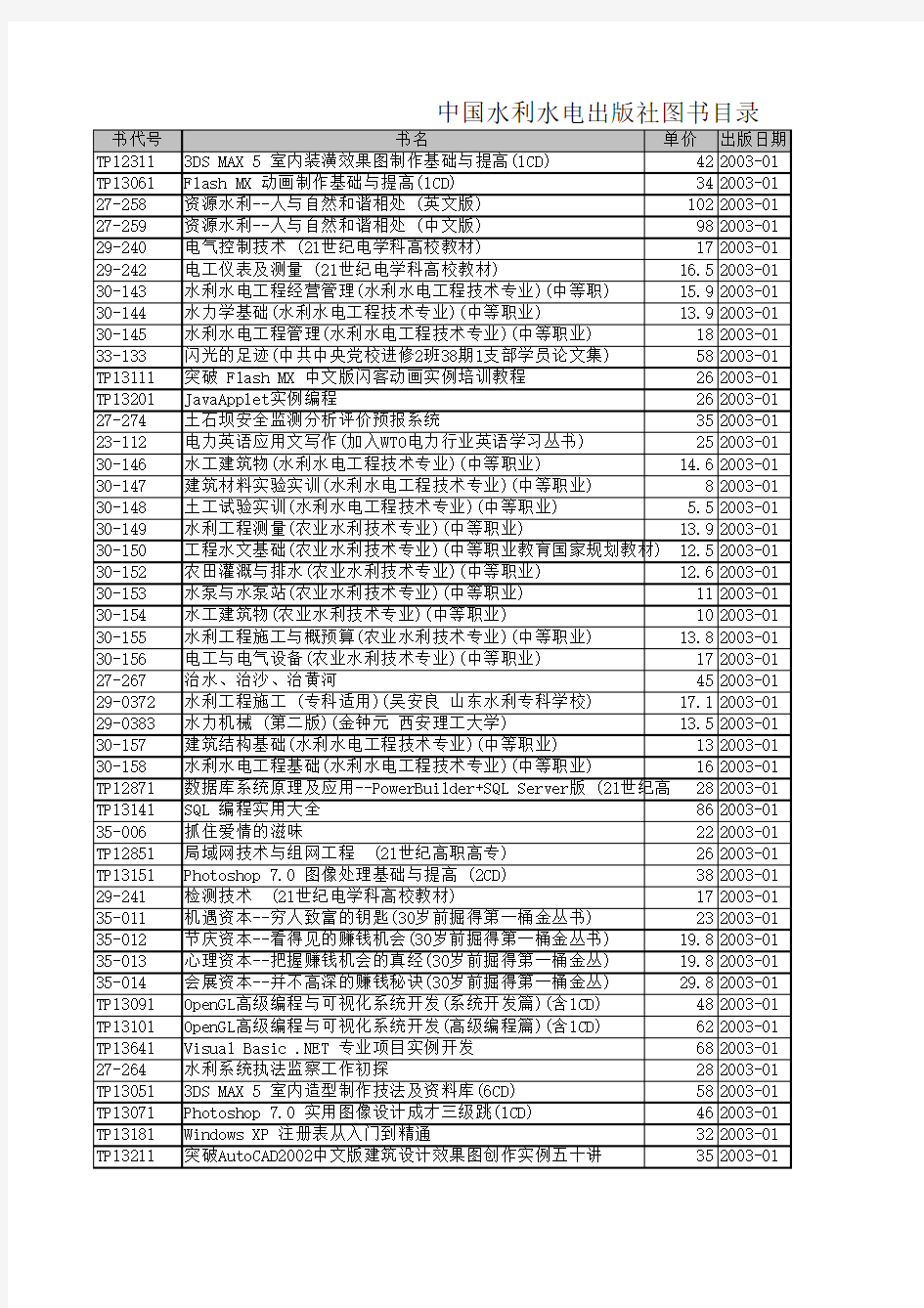 中国水利水电出版社