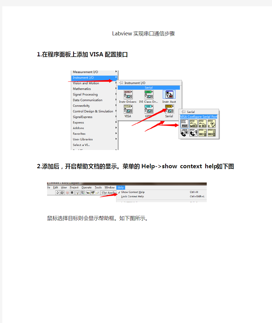 labview__串口通信实现过程