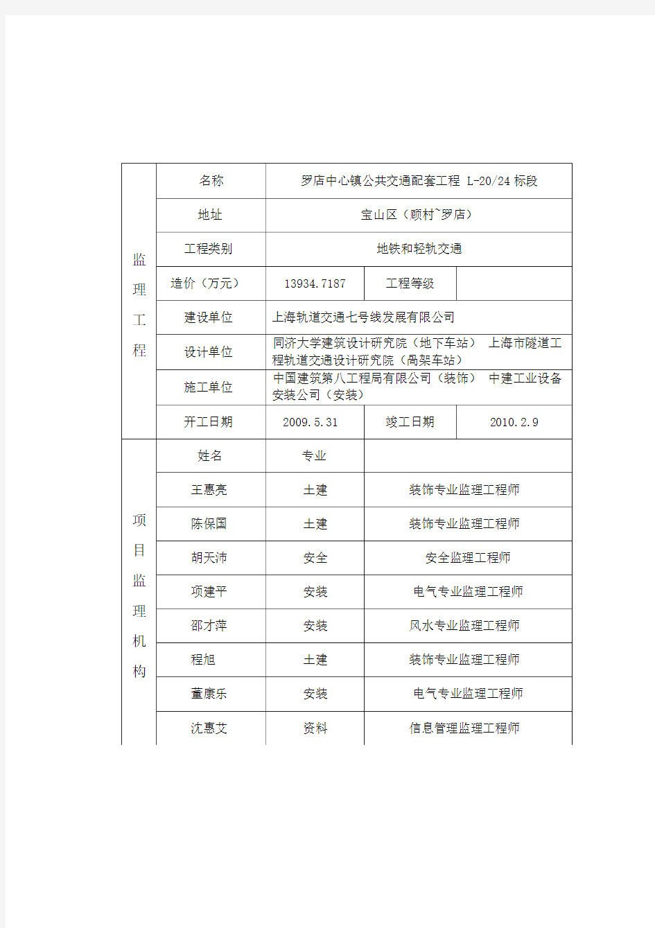 监理工程监理业务手册