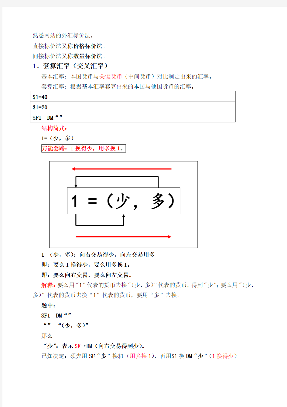 国际金融学计算题精编