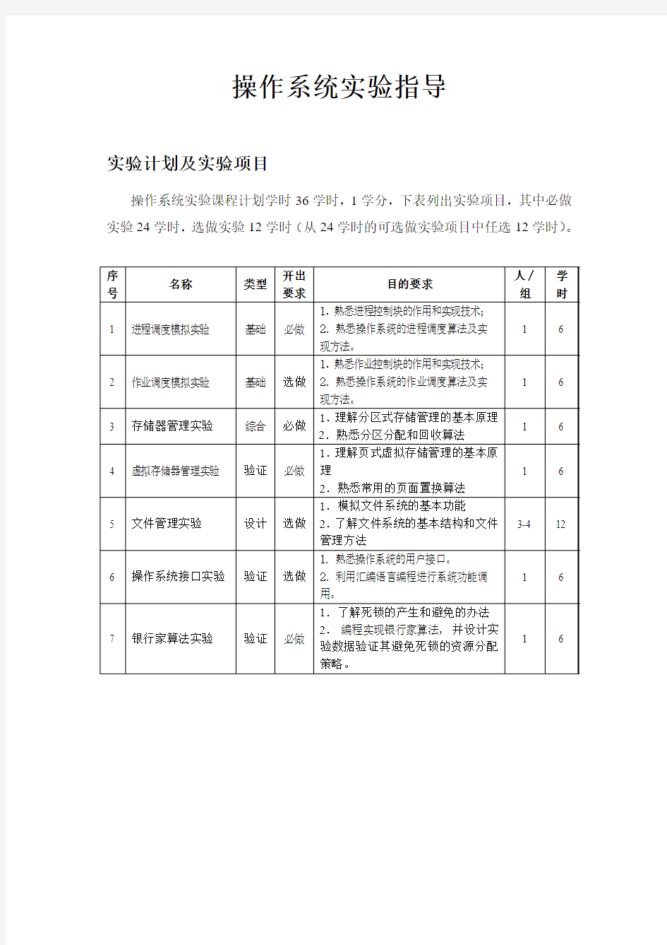 安徽大学操作系统实验指导周爱武