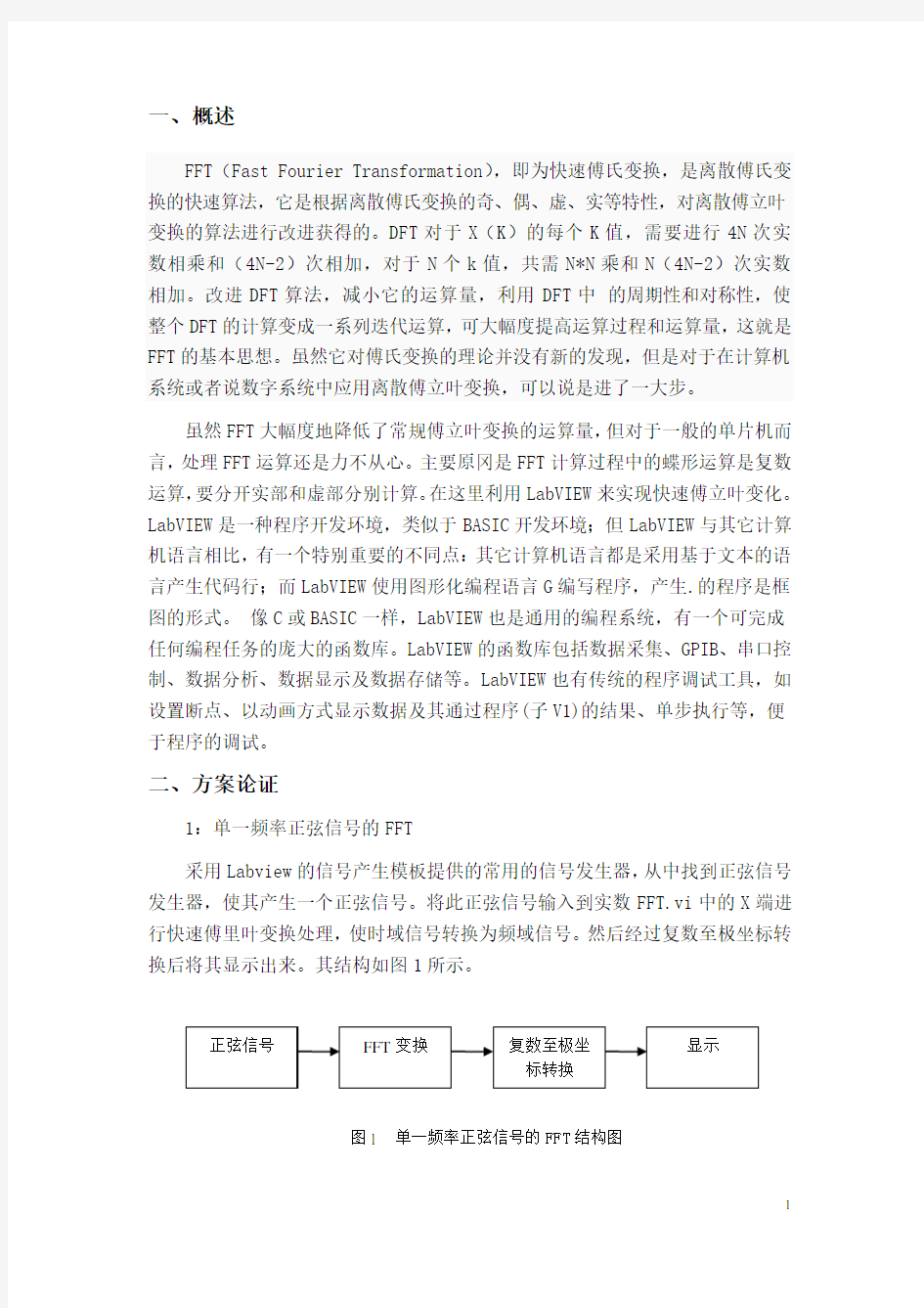 基于Labview的快速傅里叶变换的实现