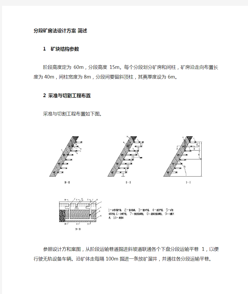 分段矿房法