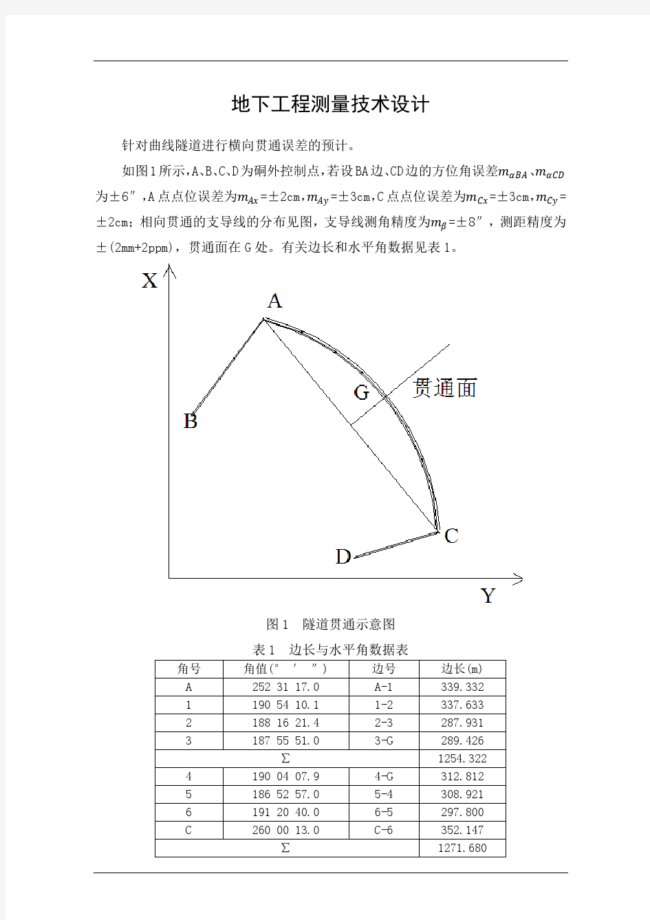 地下工程测量技术设计